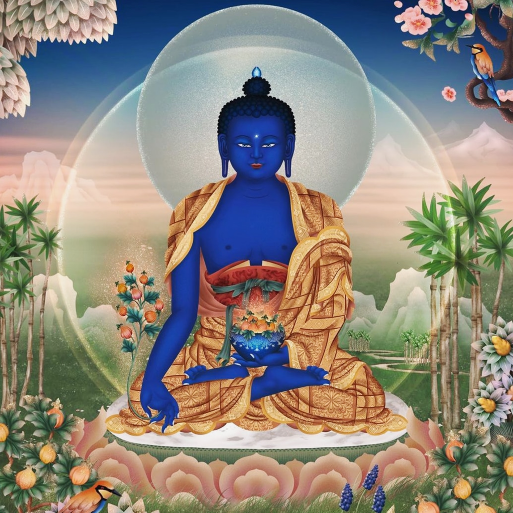 Bouddha bleu